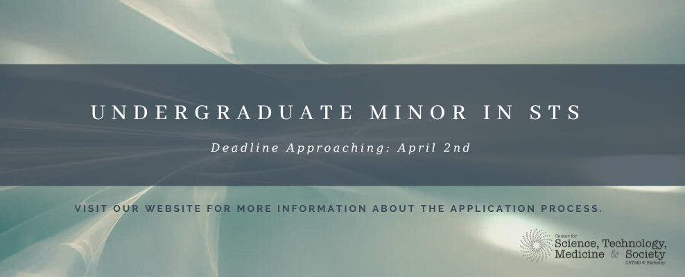 Undergraduate STS Minor Deadline Approaching